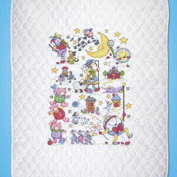 Design Works Nursery Rhymes Quilt Cross Stitch Kit - 34 x 43 Quilt
