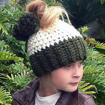 Messy Bun Beanie - Crestlynn Hat