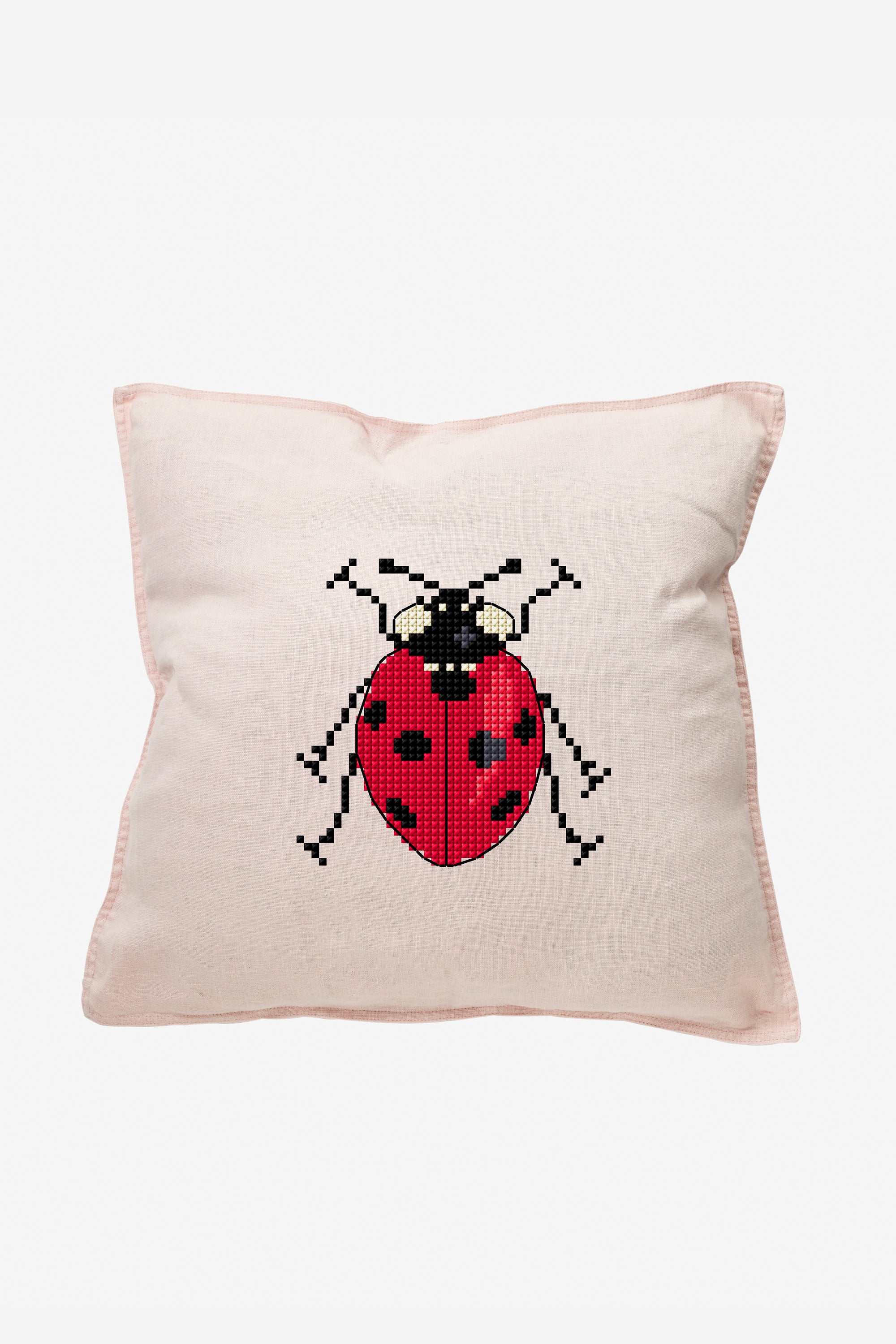 Seven Spot Lady Bug  in DMC - PAT0681 -  Downloadable PDF
