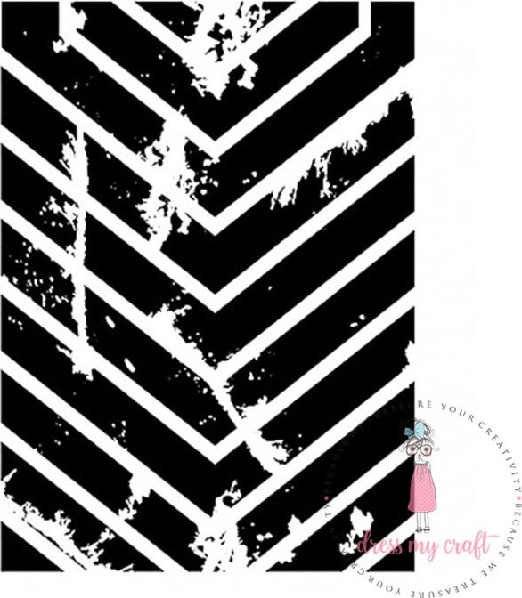 Dress My Craft Stencil A4 - Broken Map