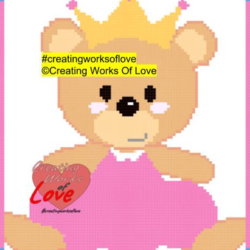 Ballet Bear Stitch Graph