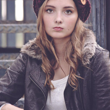 Button Tab Slouchy Hat / Pattern 020