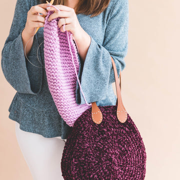 Velvet Circle Tote Bag