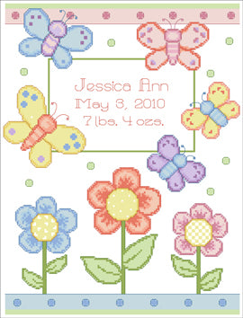 Butterfly Birth Announcement - PDF
