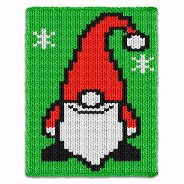 Christmas Gnome Finger Knitting Pattern