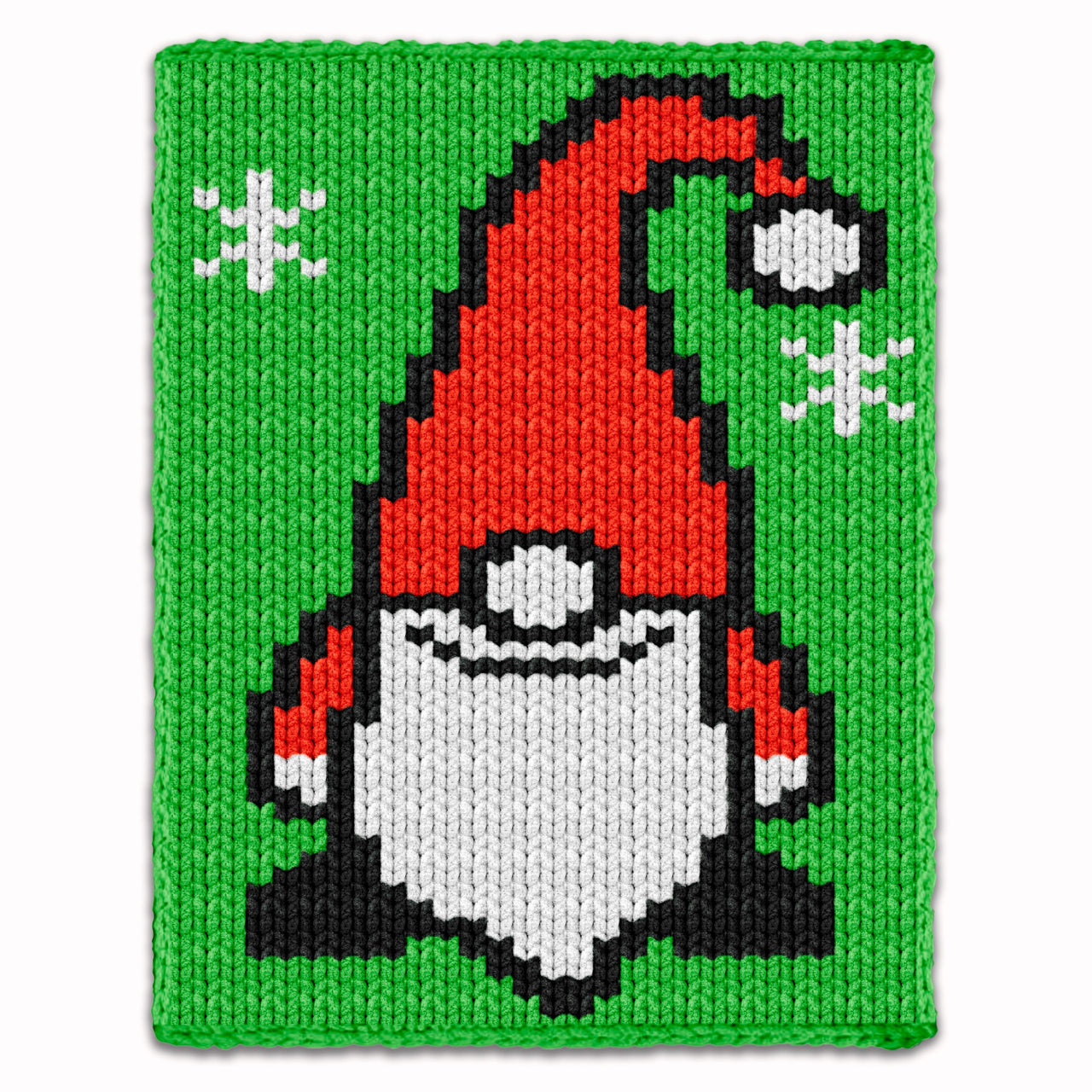 Christmas Gnome Finger Knitting Pattern
