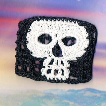 Hybiscus Day Of the Dead Skull Bracelet Pattern