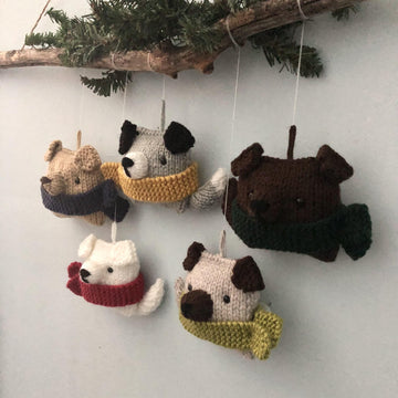 Puppy Christmas Ornament Knit Pattern