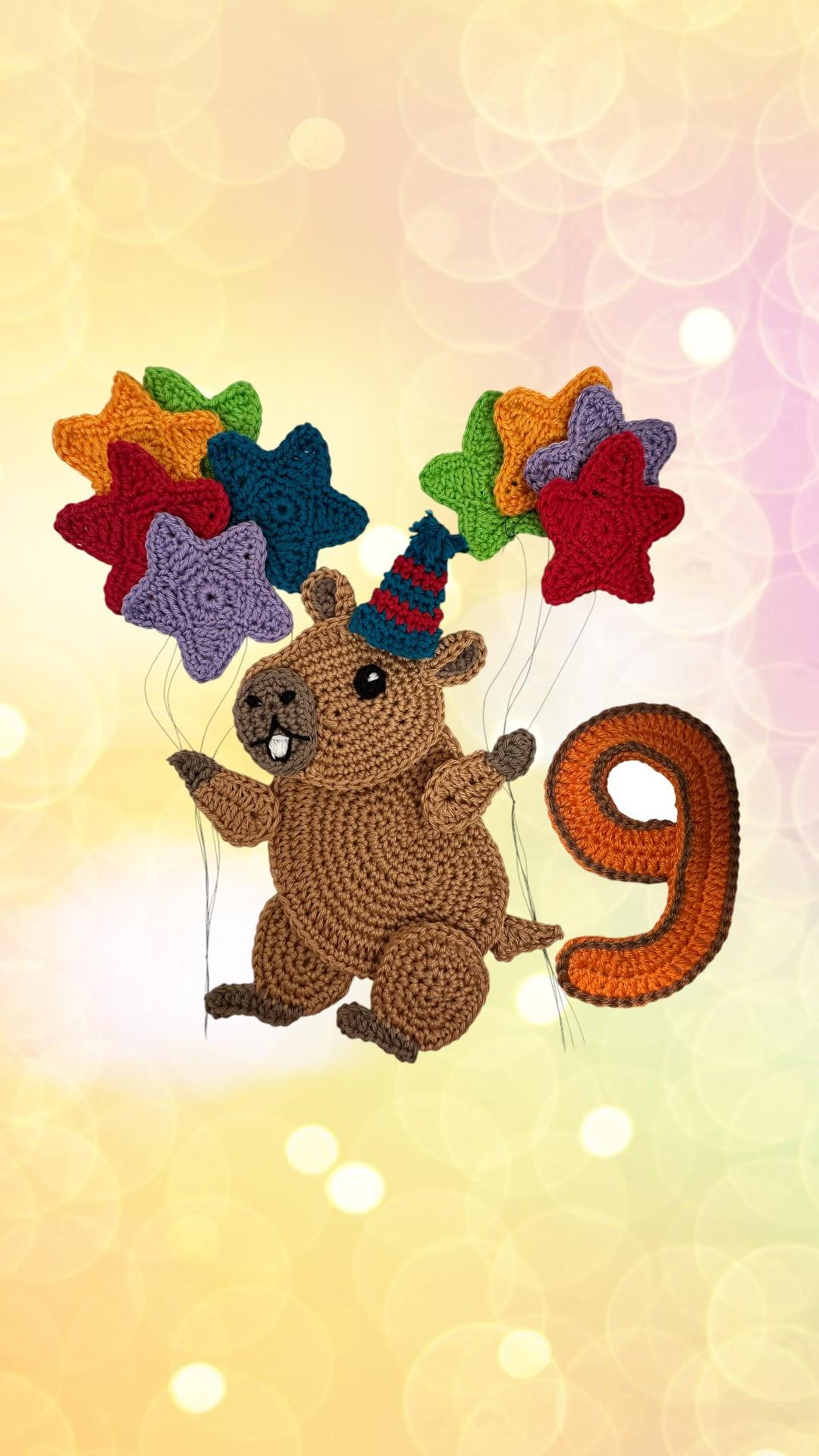 Crochet Animal Number 9 Capybara