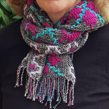 Mosaic Argyle Scarf