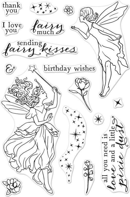 Hero Arts Clear Stamps 4"X6" - Fairy Kisses