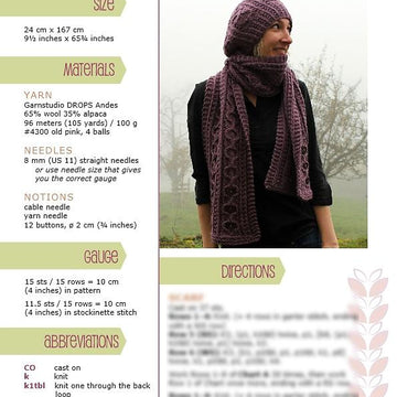 Cloudberry Scarf