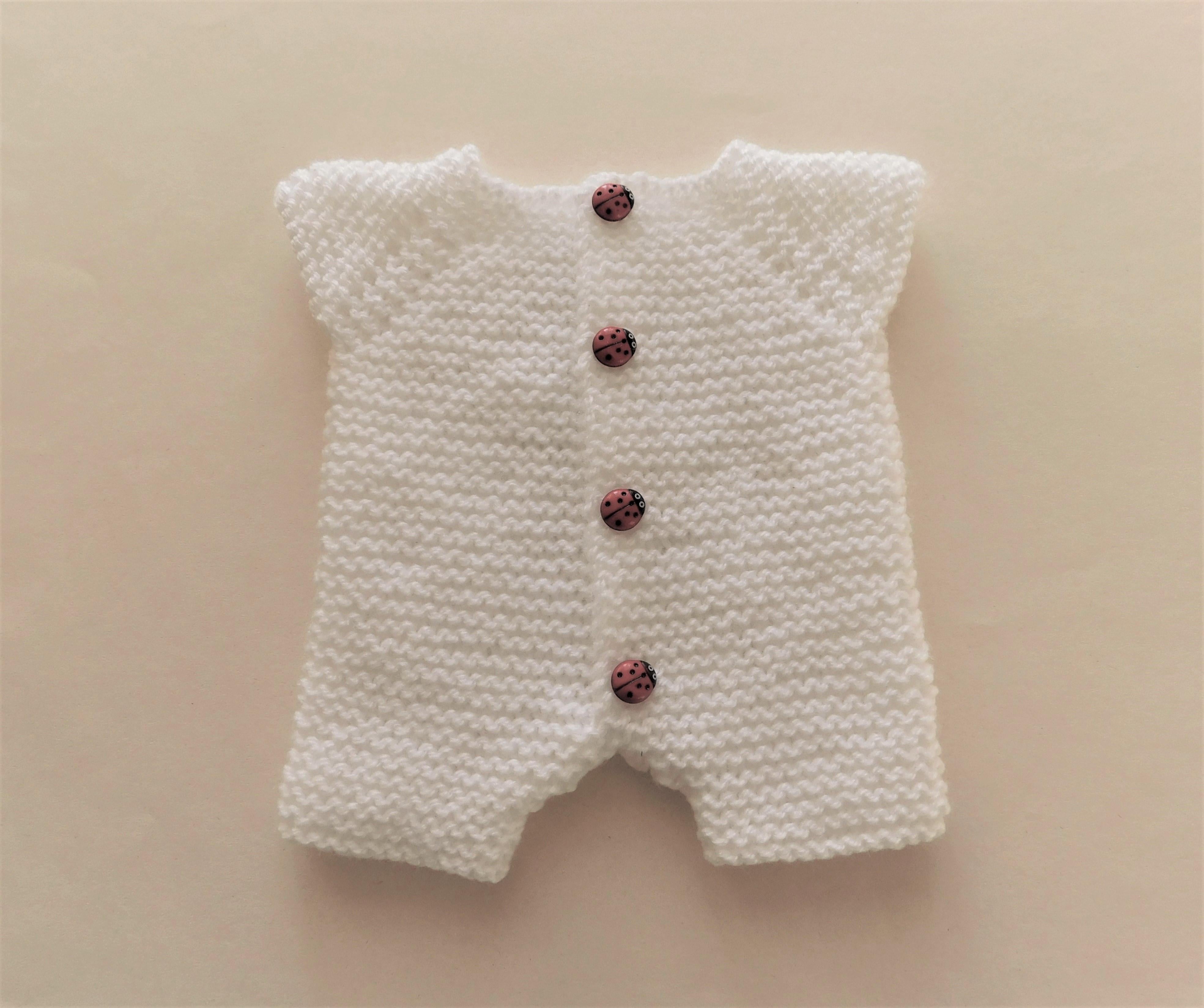 Garter Stitch Romper