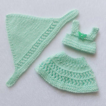 Summer Top, Skirt and Kerchief for 9 Inch Dolls