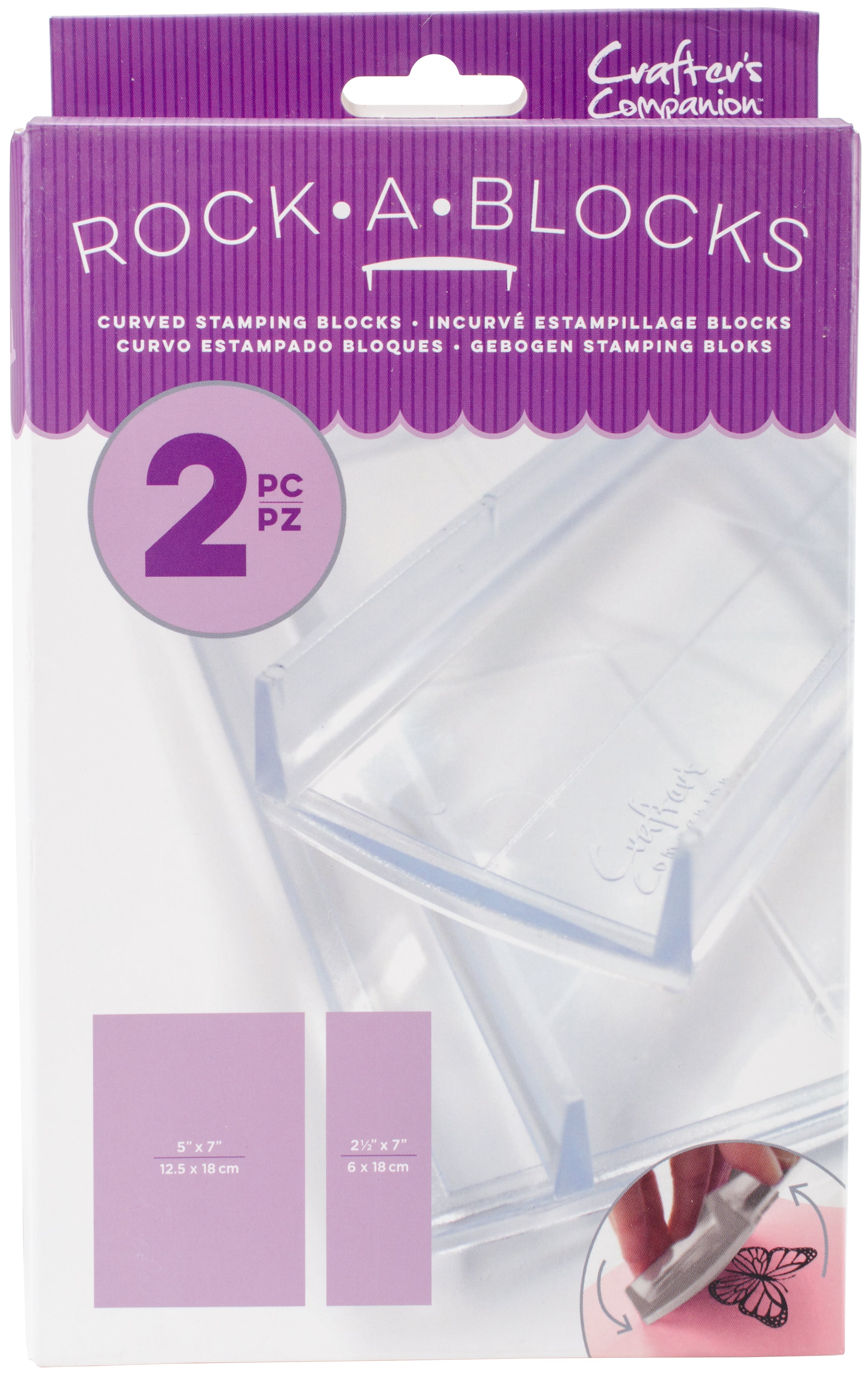 Crafter's Companion Rock-A-Blocks 2/Pkg - 5"X7", 2.5"X7"