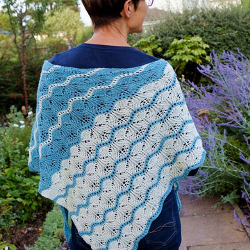 Frozen Lakes Shawl