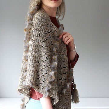 Ruffle Snuggle Shawl