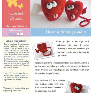 021 Heart with wings and tail Ravelry
