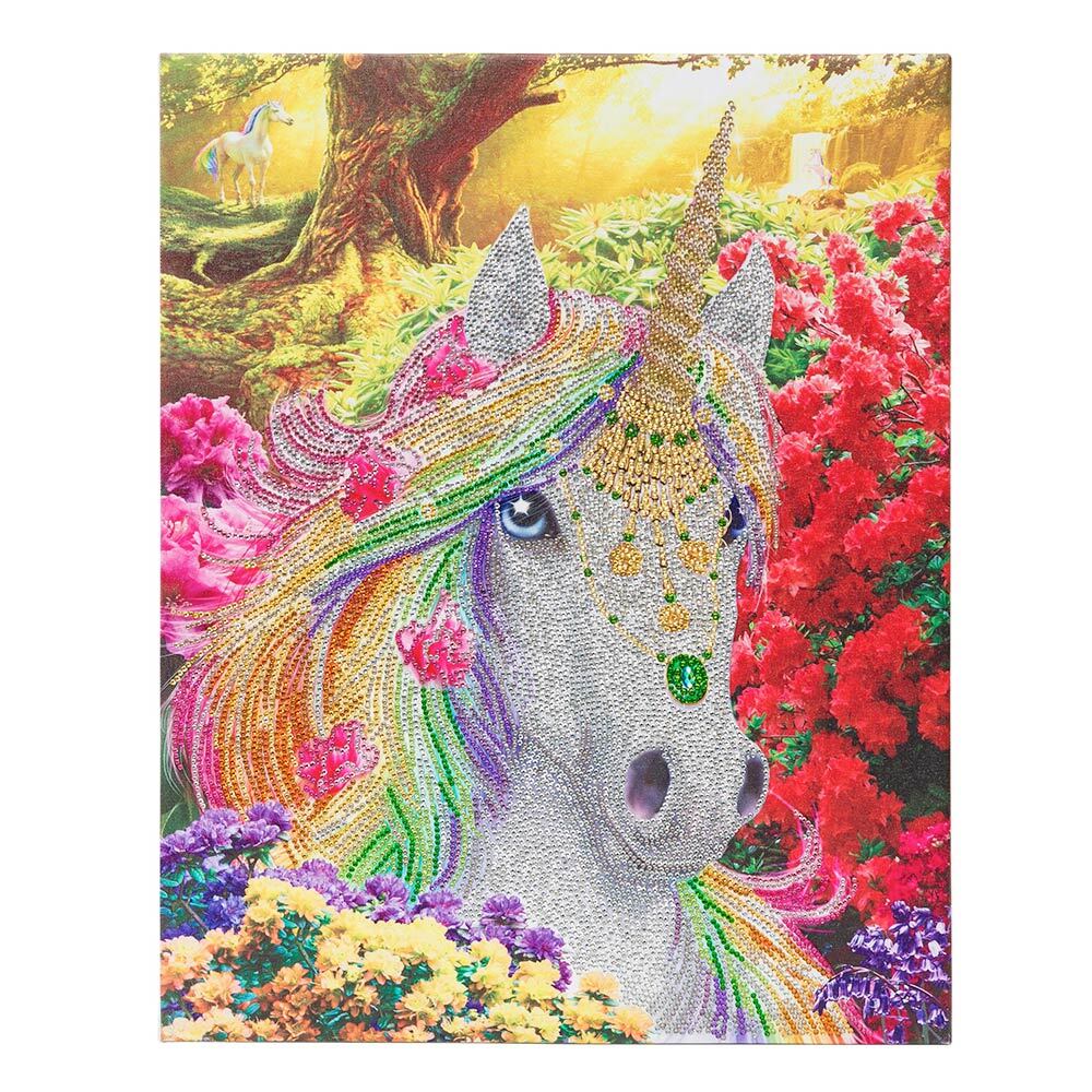 Crystal Art Unicorn Forest, 40x50cm Diamond Painting Kit
