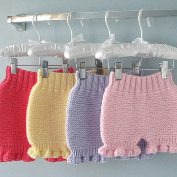 Knitting PATTERN Diaper Cover Knitted Baby Bloomers Liliana