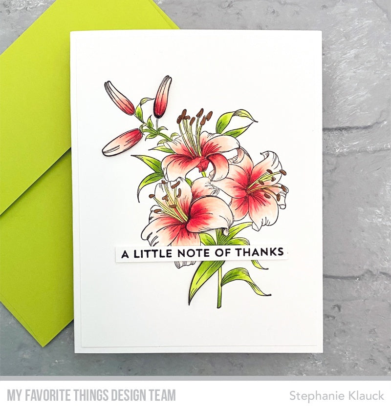 My Favorite Things Cling Rubber Stamp - Lavish Lilies