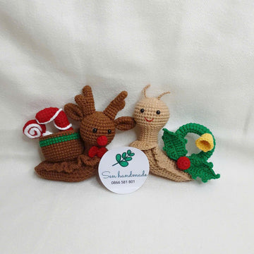 Wreath Snail- Crochet pattern - PDF file- English