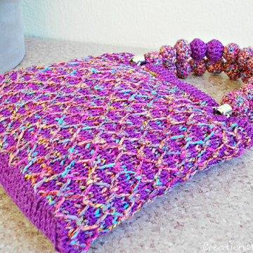 Stylish small colorful textured bag