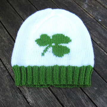 St Patrick Shamrock Beanie Hat in 3 sizes