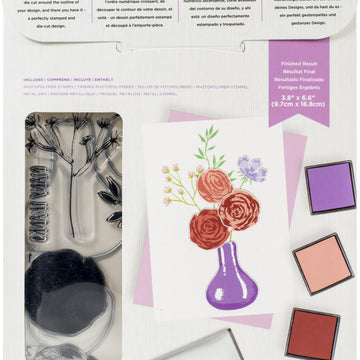 Crafter's Companion Gemini Layering Stamps & Dies - Vase Of Flowers