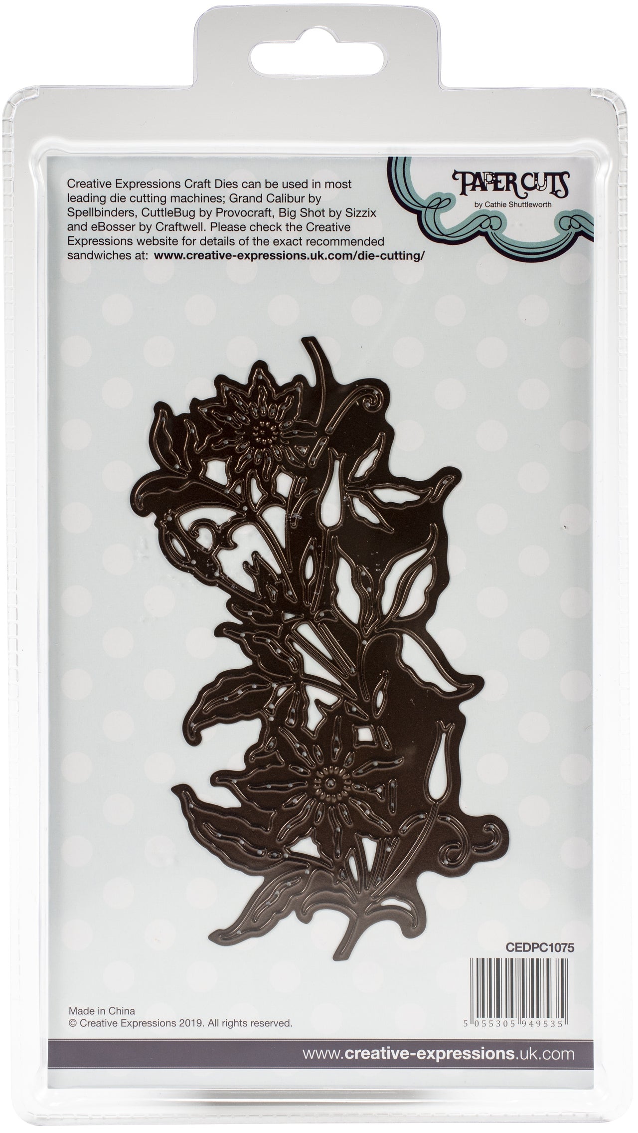 Creative Expressions Paper Cuts Edger Craft Dies - Clematis