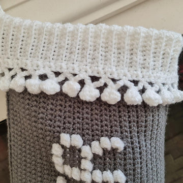 Personalised Bobble Name Christmas Stocking