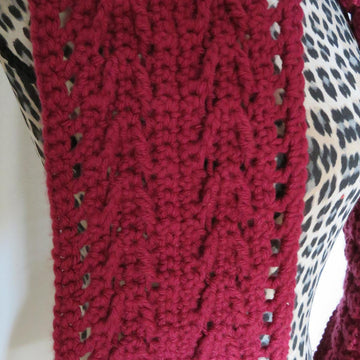 Arrow Striped Hooded Scarf