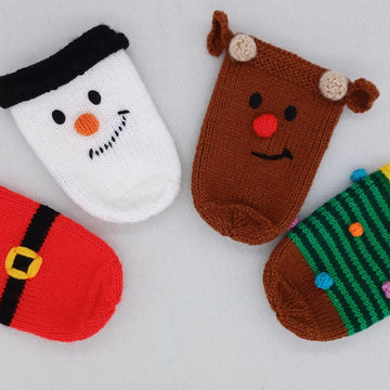 PDF Christmas DK knitting pattern - Can Sleeve Cosy/Cosies