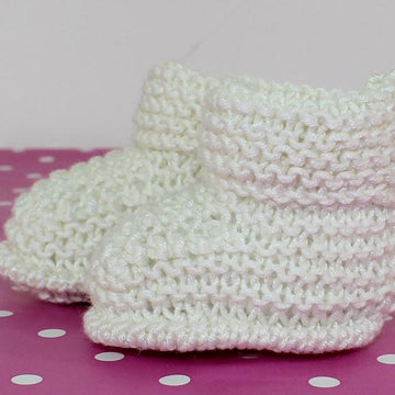 Baby Romper Suit Booties and Beanie Hat