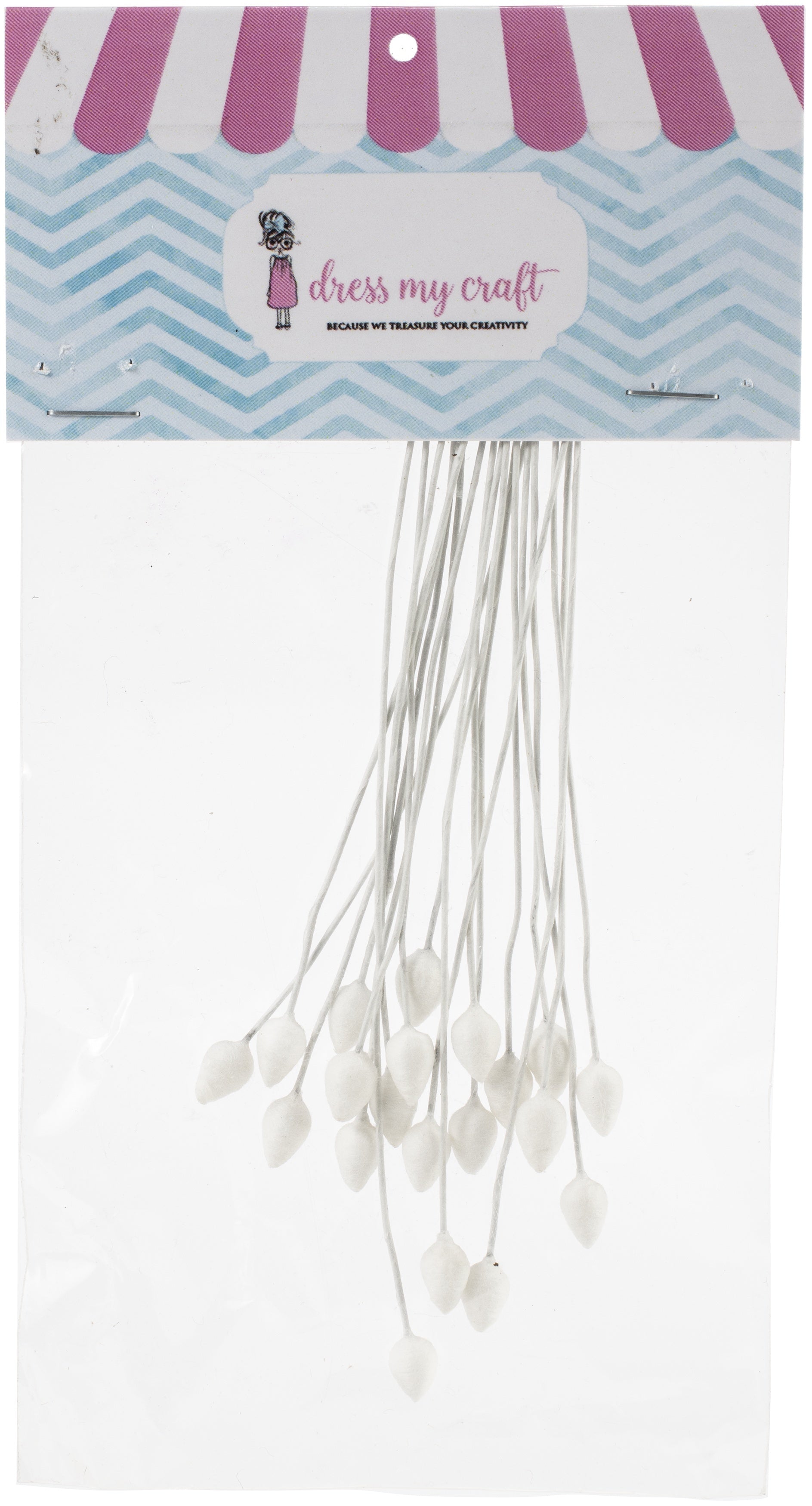 Dress My Craft Foam Flower Buds 20/Pkg - 5mm Pointed