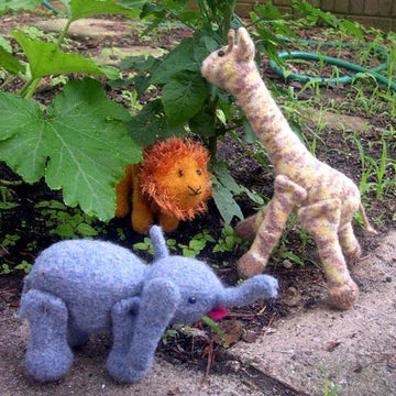 Knitted/Felted Giraffe