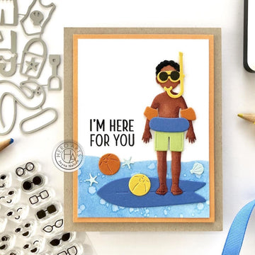 Hero Arts Fancy Dies-Hero Lifestyle At The Beach