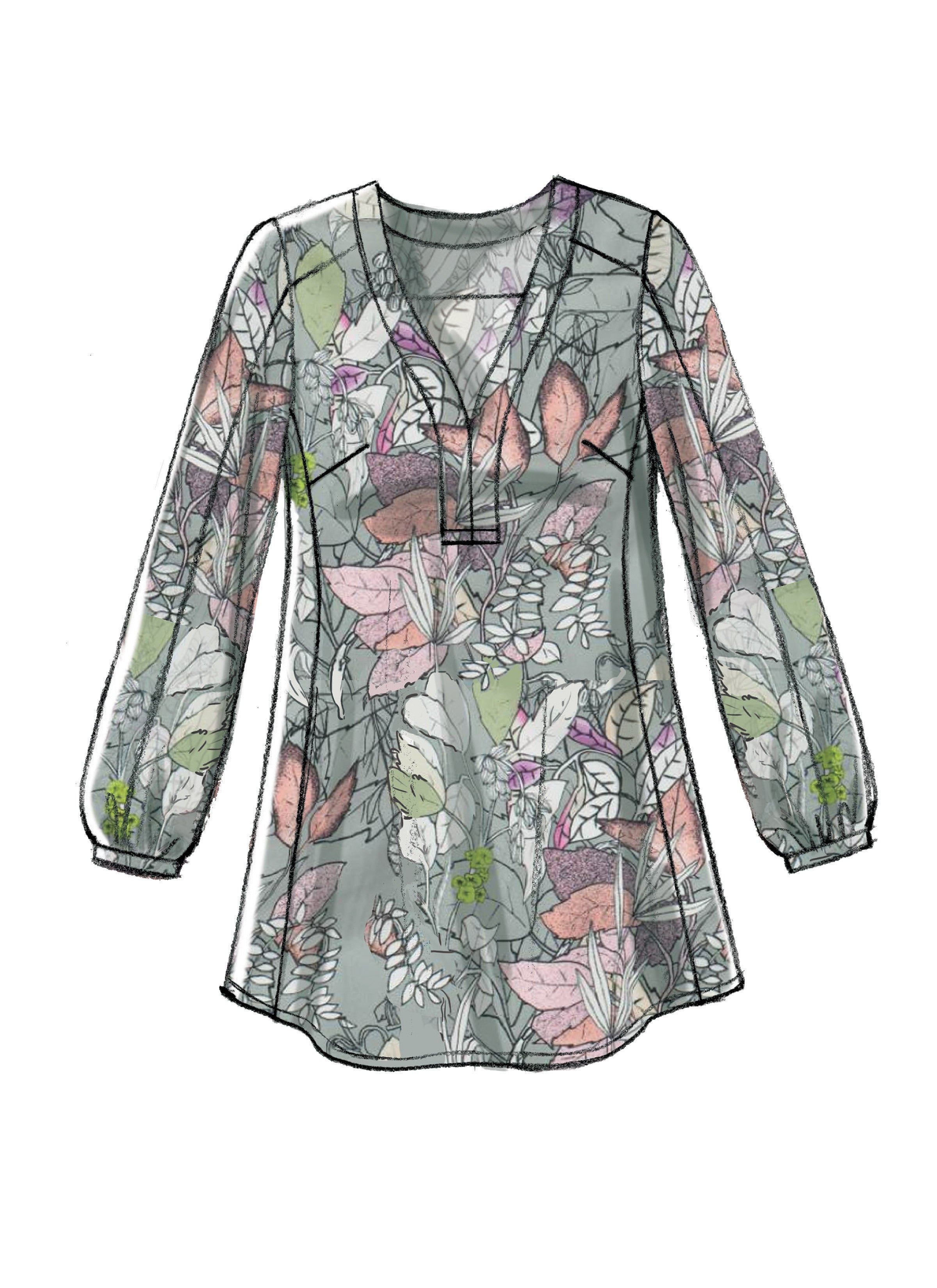 McCall's Misses' Banded Tops with Yoke M7357 - Sewing Pattern