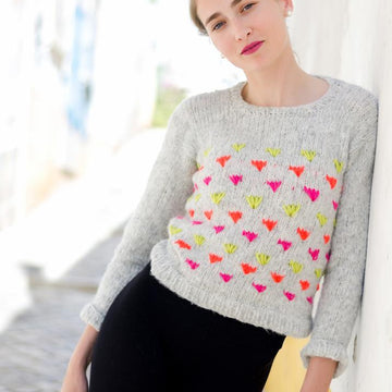 Springtime Neon Tulip Jumper