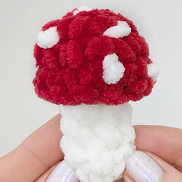 Crochet MushroomPattern: Christmas Ornaments & Keychain