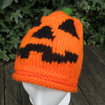 Halloween Pumpkin Hat & Pumpkin