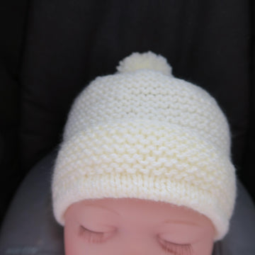 Easy Knit Baby Car Seat Blanket & Hat