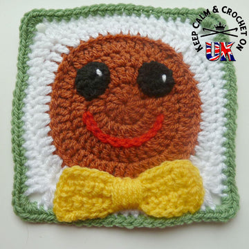 Gingerbread Man Afghan Square