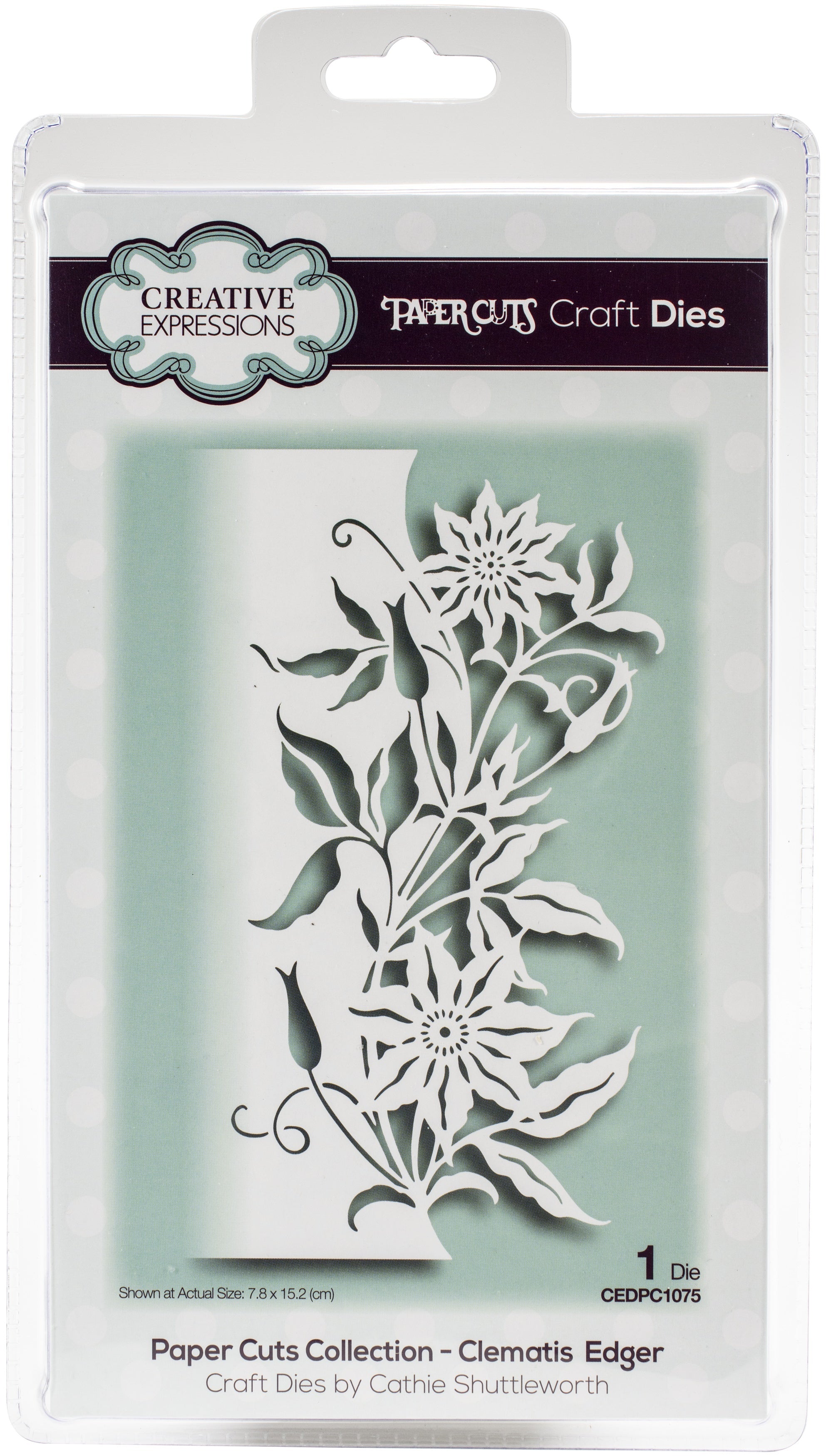 Creative Expressions Paper Cuts Edger Craft Dies - Clematis