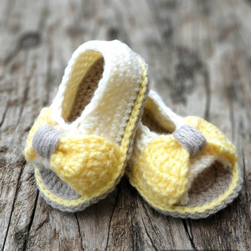Peep toe baby sandal - baby bootie pattern