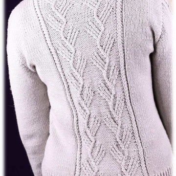 Women's Twist Stitch Cardigan in Plymouth Yarn Arequipa Worsted - 2996 - Downloadable PDF