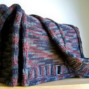 Messenger Bag, Knit Crochet Bag