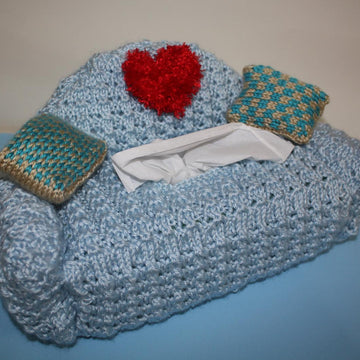 Sofa Tissue Box Cover- KNIT
