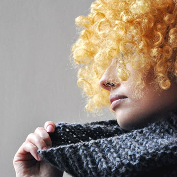 Cirrocumulus knit tube scarf