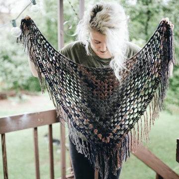 Feathered Fall Shawl
